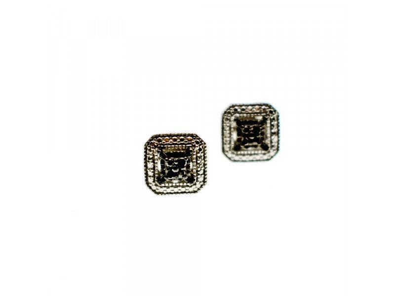 925 Sterling Silver Black Spinel Stud Earrings