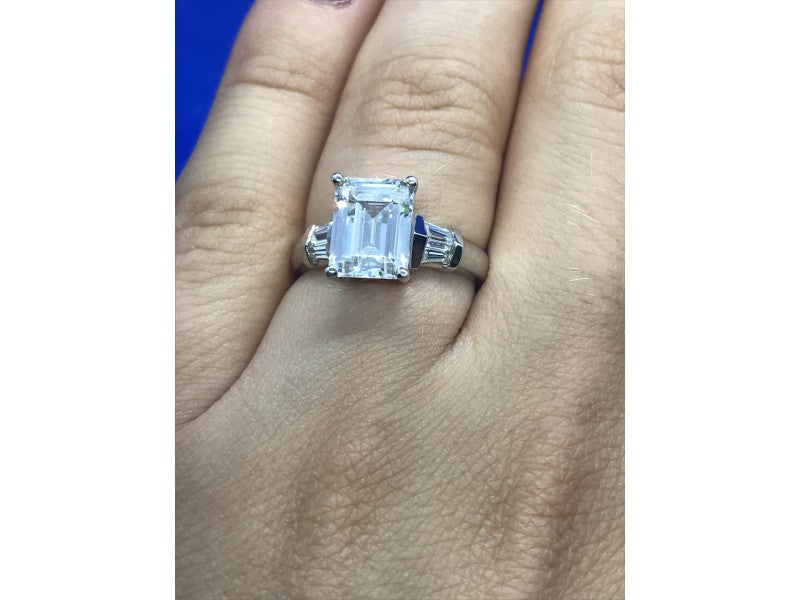 925 Sterling Silver CZ Ring Size 6.5