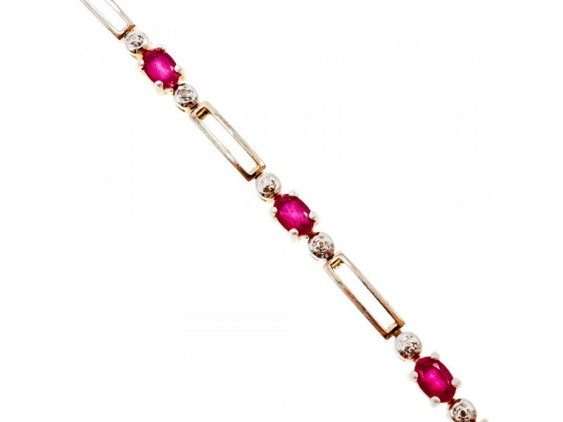 925 Sterling Silver Gold Plated Topaz Bracelet