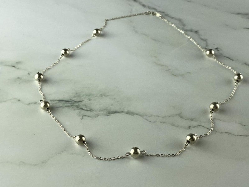 925 Sterling Silver Necklace Italy