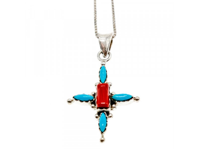 925 Sterling Silver Agate Chain With Cross