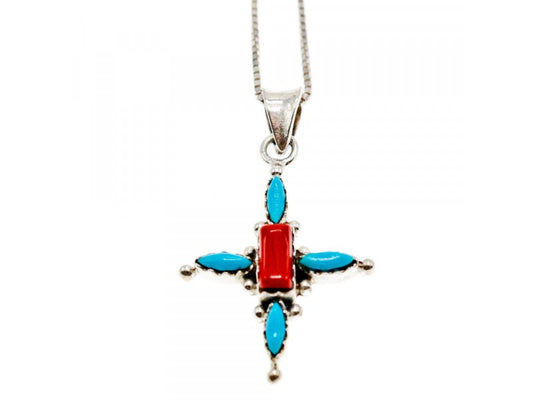 925 Sterling Silver Agate Chain With Cross