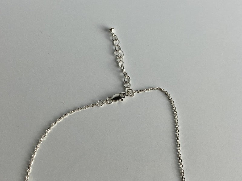 925 Sterling Silver CZ "Drop" Chain With Pendant