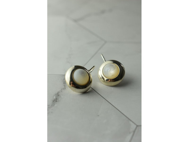 925 Sterling Silver Mother Of Pearl Earrings
