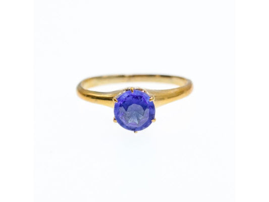 10K Yellow Gold Tanzanite Ring Size 5.5