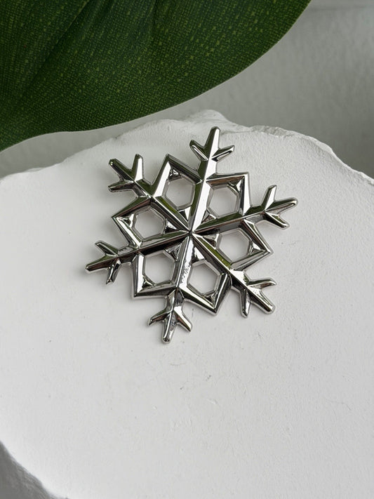 1980 Gorham 925 Sterling Silver Snowflake Pendant