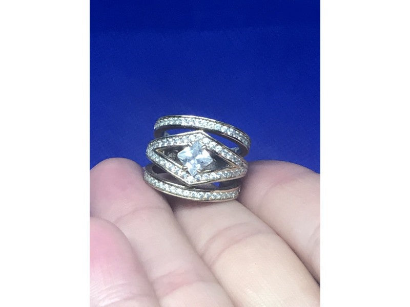 Ring With Gilding and CZ Size 5.5