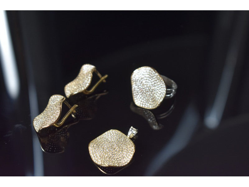 925 Sterling Silver CZ Set