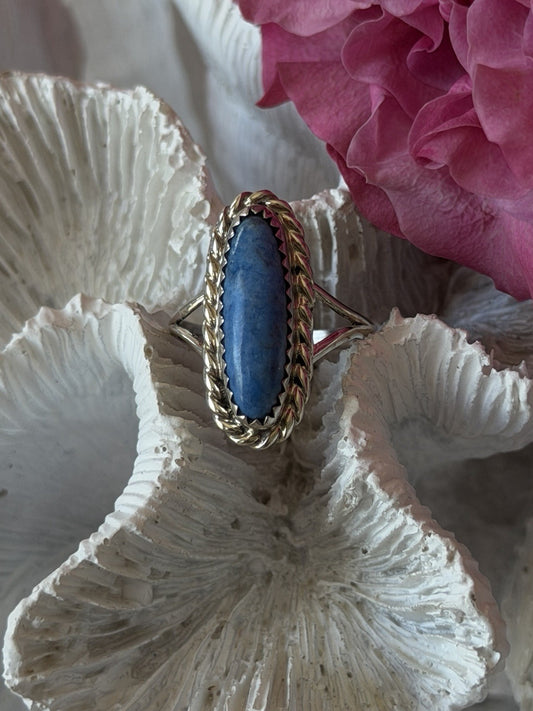 Vintage 925 Sterling Silver Turquoise Ring Size 6