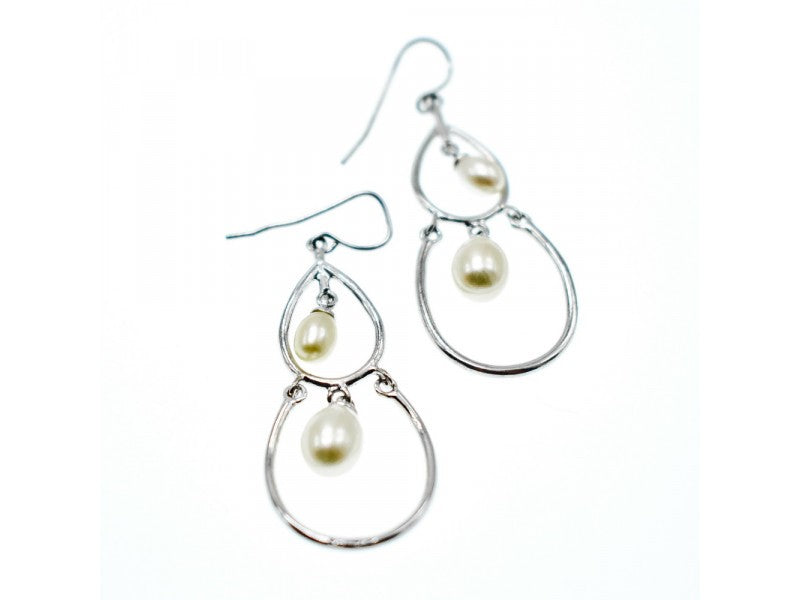 925 Sterling Silver Pearls Earrings