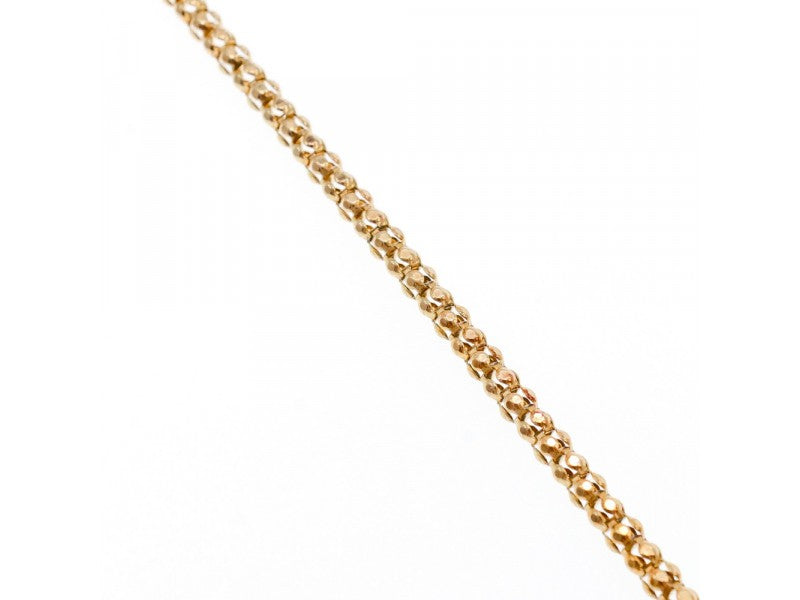 925 Sterling Silver Gold Plated Bracelet Italy Size 7.3 In