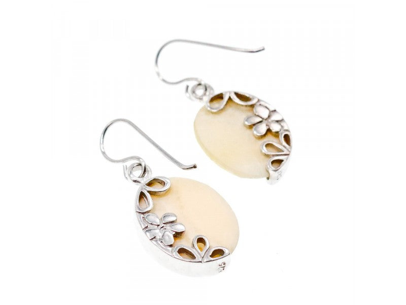 925 Sterling Silver Mother OF Pearl Earrings