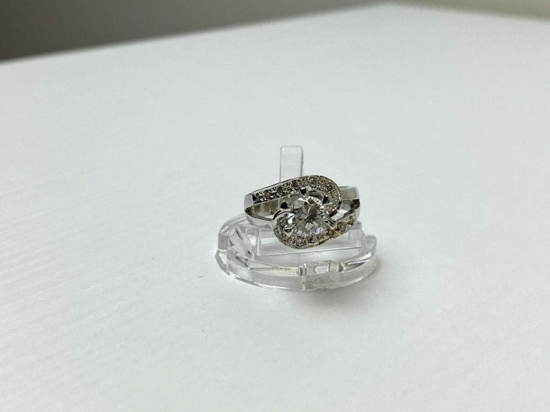 925 Sterling Silver White/Colorless CZ Ring Size 5.5