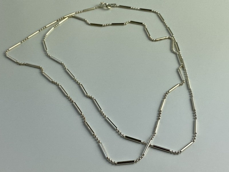 925 Sterling Silver Necklace Chain "Charm" Italy 30.3 In