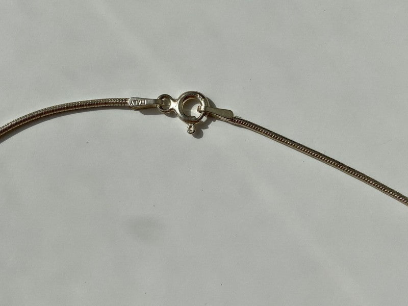 925 Sterling Silver "Turtle" Chain with Pendant Italy