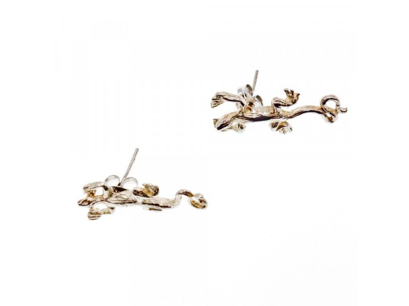 925 Sterling Silver "Lizard" Stud Earrings