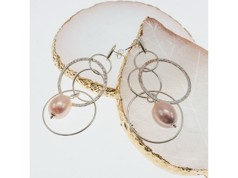 925 Sterling Silver Pearls Earrings