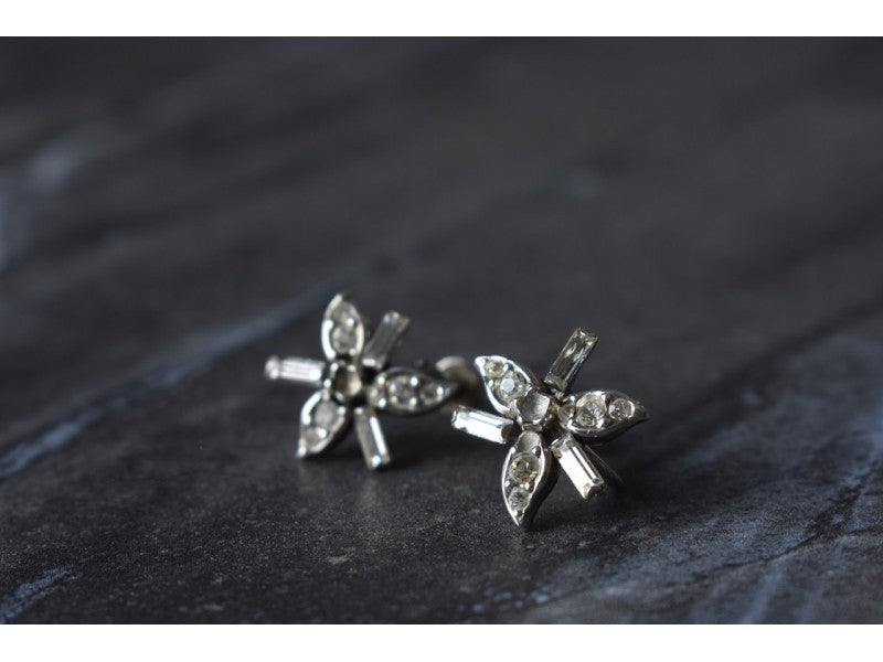 925 Sterling Silver White CZ Earrings
