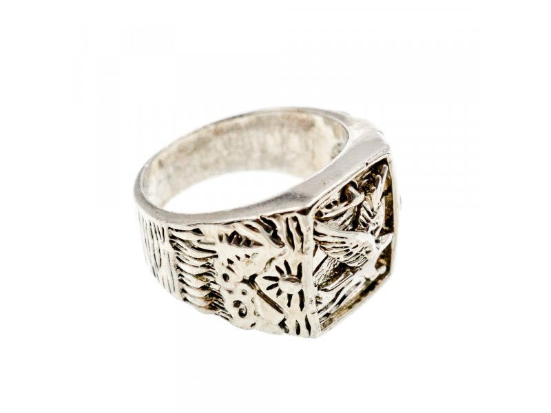 Men'S 925 Sterling Silver "Eagle" Ring Size 9