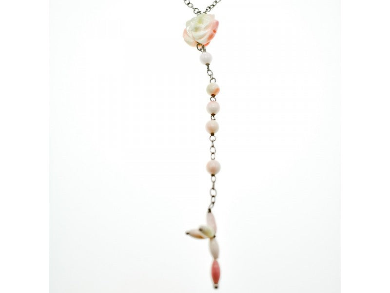 925 Sterling Silver Corals Necklace