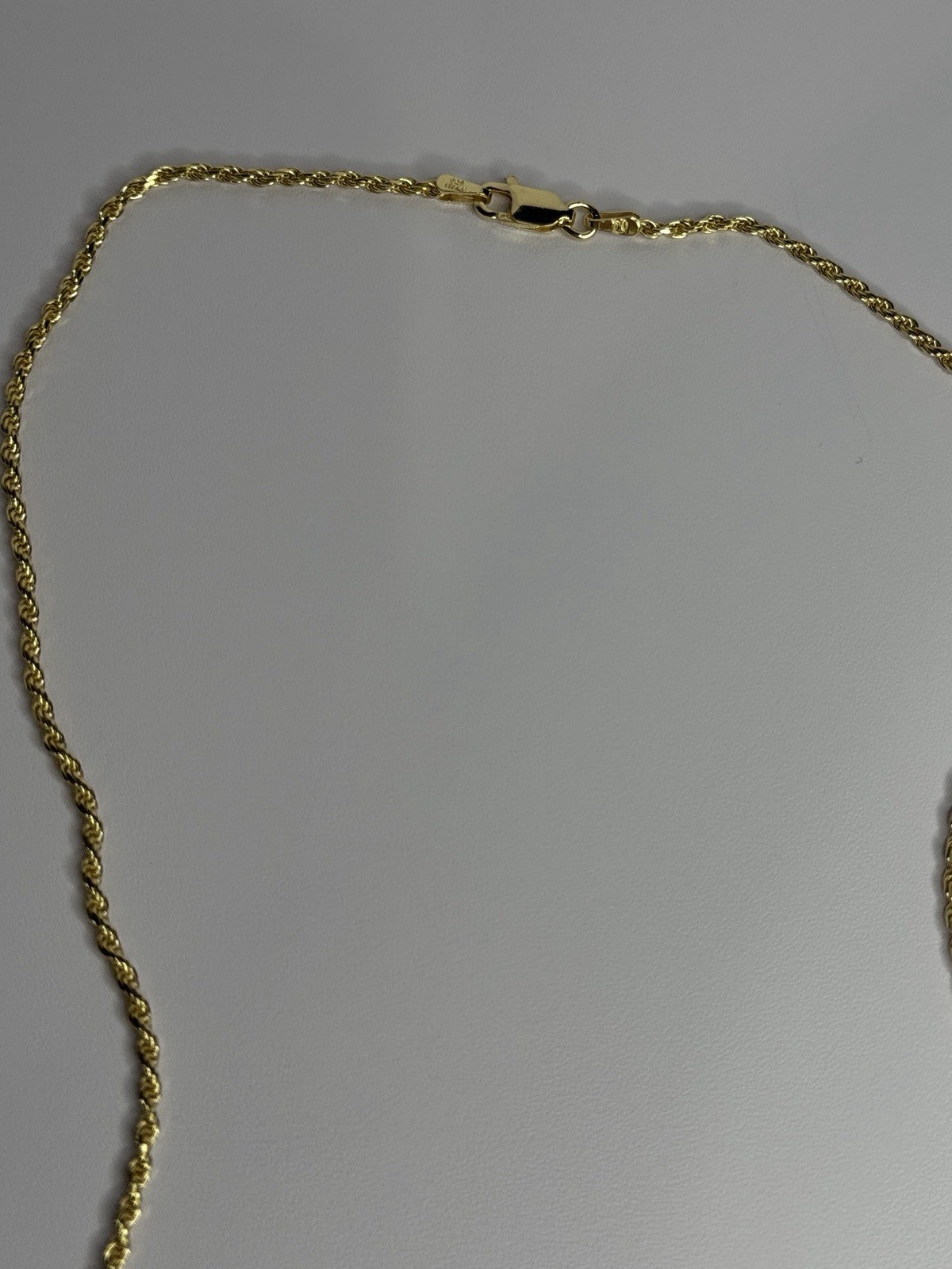 925 Sterling Silver Gold Plated Chain Length 18 Inch