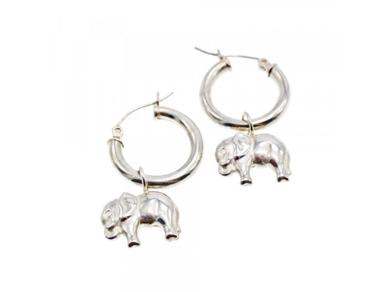 925 Sterling Silver "Elephants" Earrings