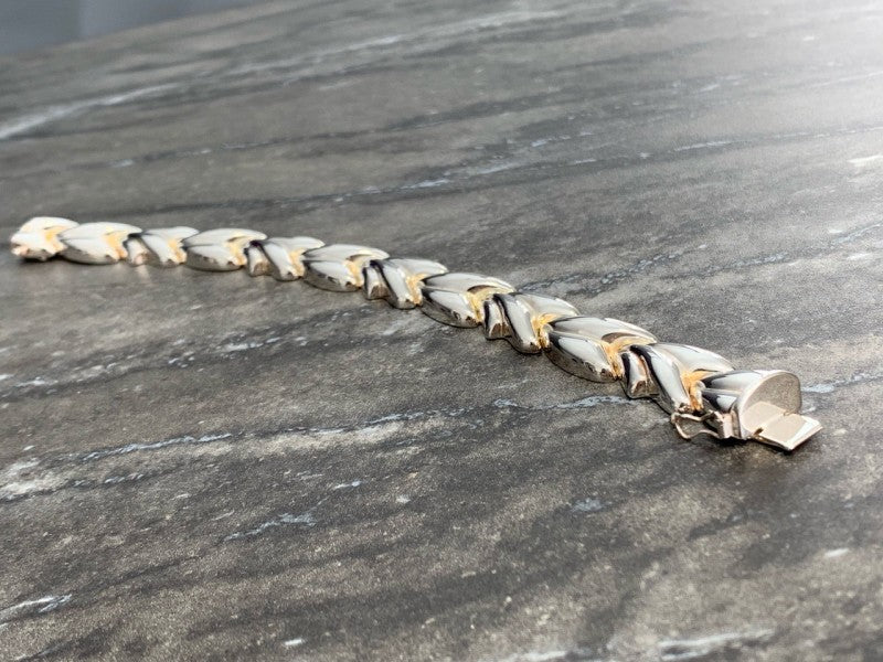 Vintage 925 Sterling Silver Bracelet Italy Milor