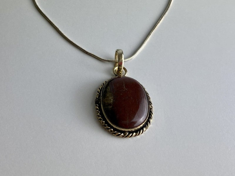 Vintage Chain with  Pendant Carnelian