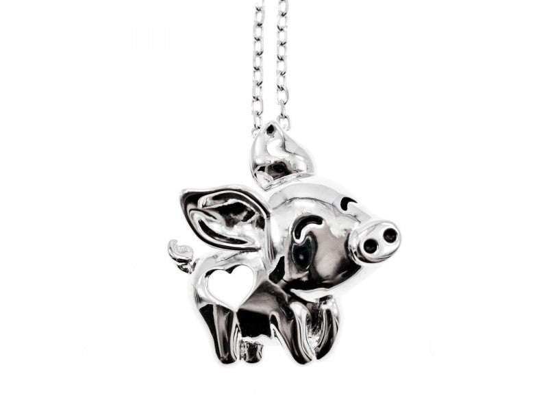 925 Sterling Silver "Pig" Chain With Pendant