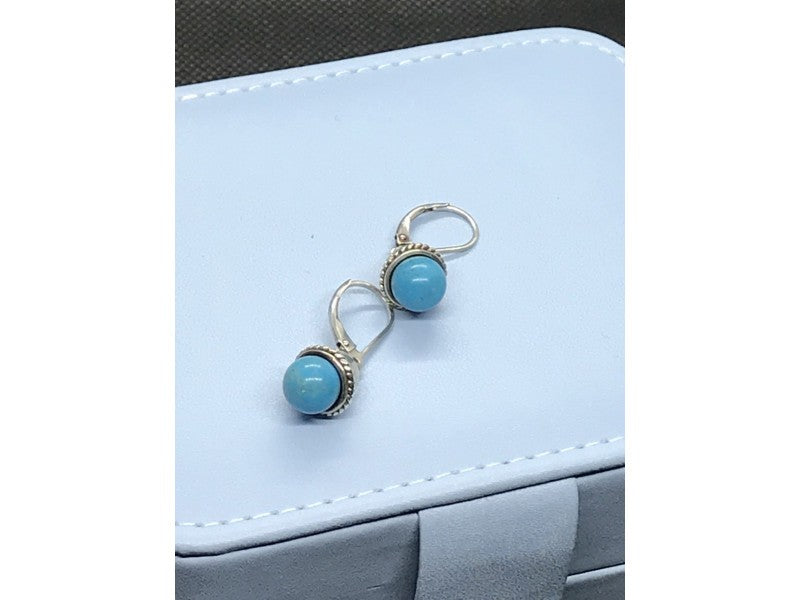925 Sterling Silver Turquoise Earrings