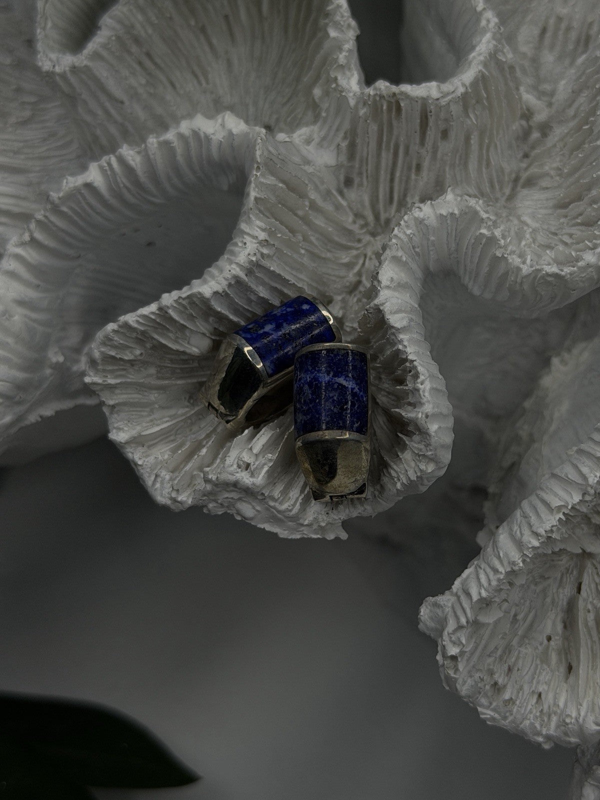 Vintage 925 Sterling Silver Sodalite Earrings