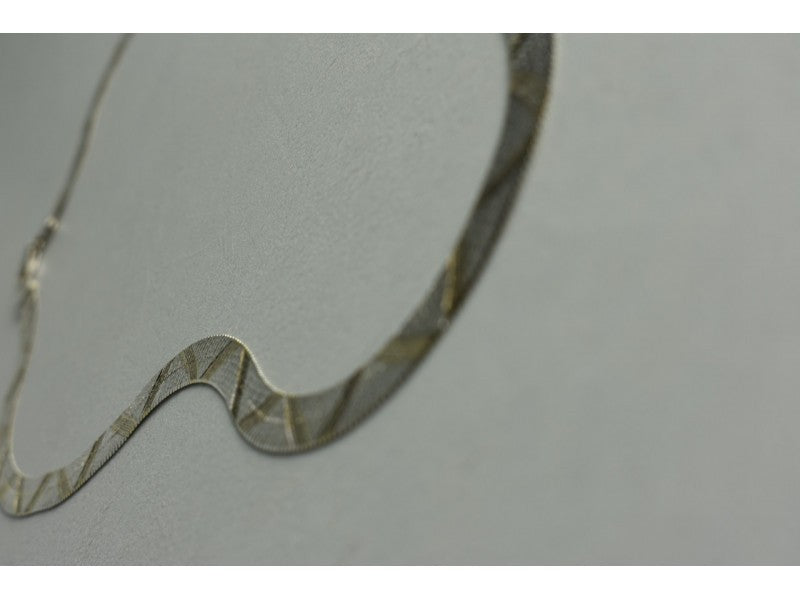 925 Sterling Silver with Gilding Necklace Italy Milor