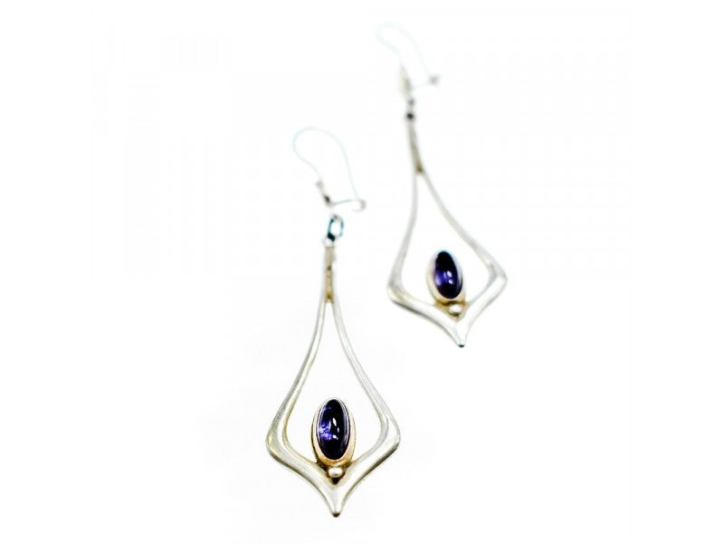 925 Sterling Silver Amethyst Earrings