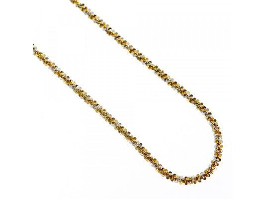 925 Sterling Silver Gold Plated Chain-Necklace Italy 20 In