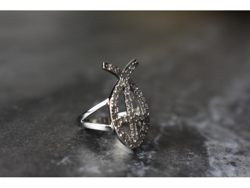 925 Sterling Silver Goshenite Ring Size 6.5