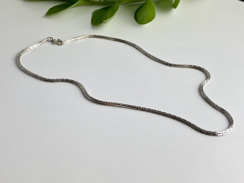 925 Sterling Silver Chain Necklace 16.5 in