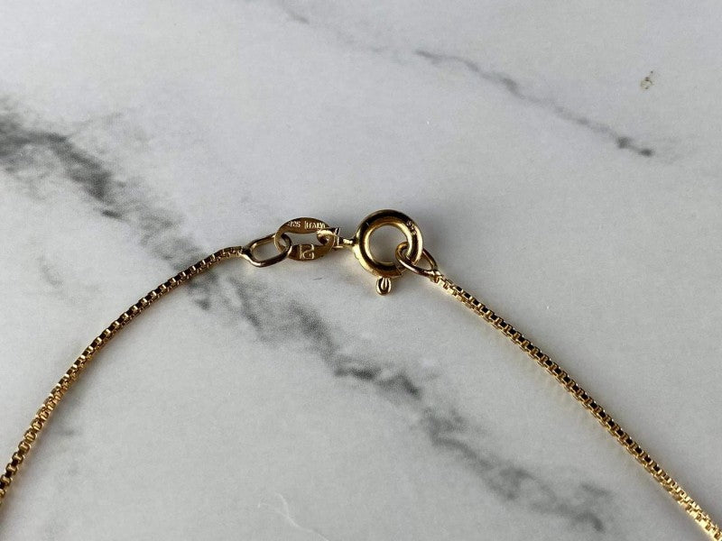 925 Sterling Silver Gold Plated Tanzanite Chain With Pendant