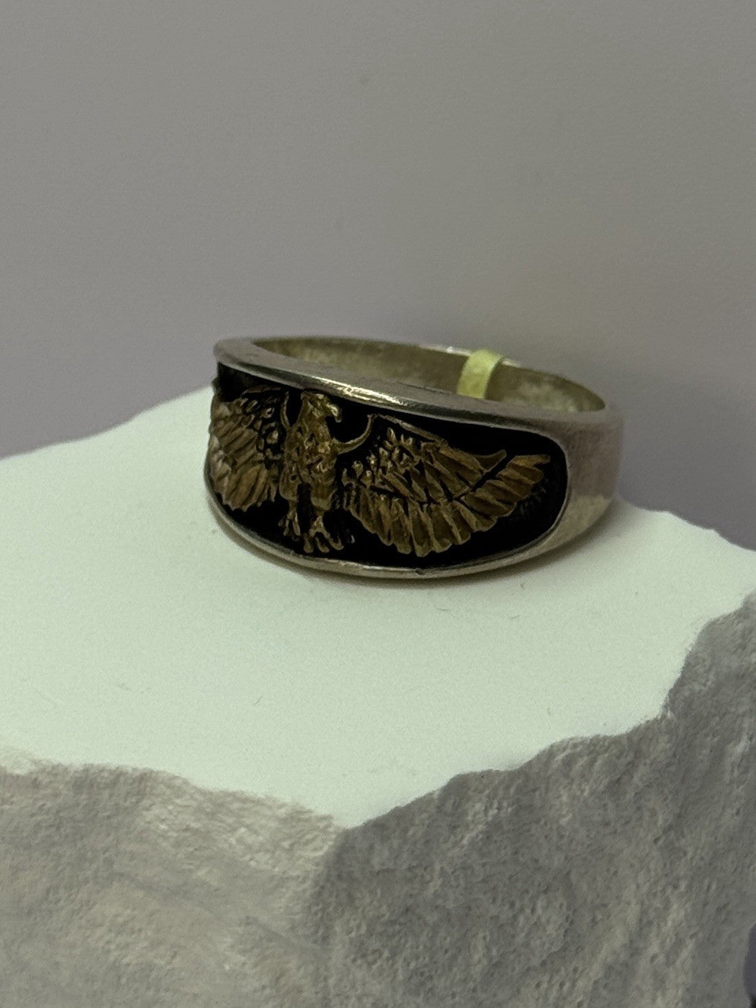 Vintage Otto 925 Sterling Silver Eagle Ring Size 12.5