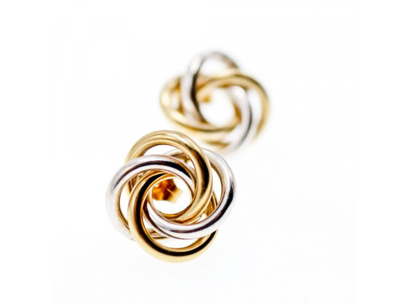 14K White & Yellow Gold Earrings