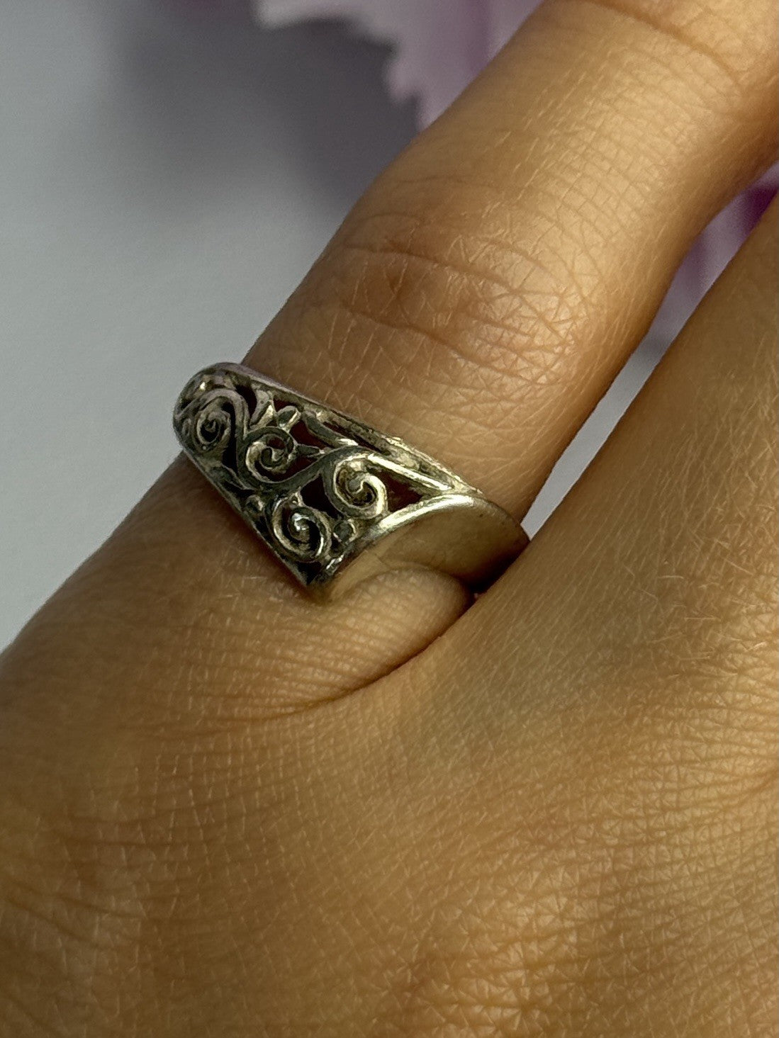Vintage 925 Sterling Silver Ring Size 5