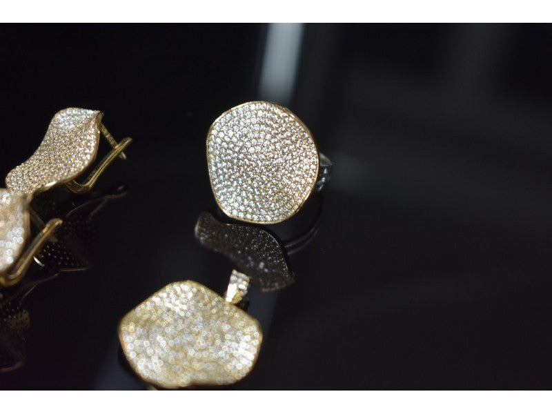 925 Sterling Silver CZ Set
