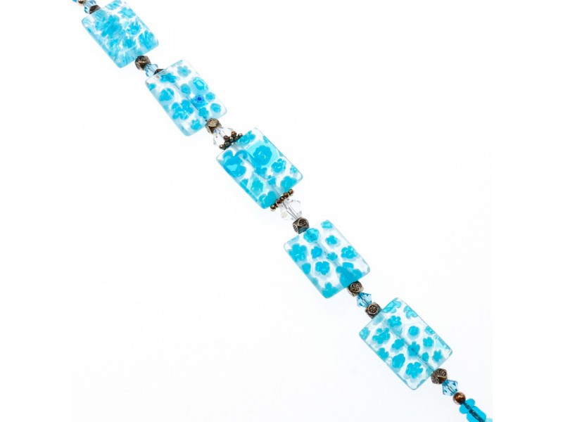925 Sterling Silver Jewelry Glass Bracelet