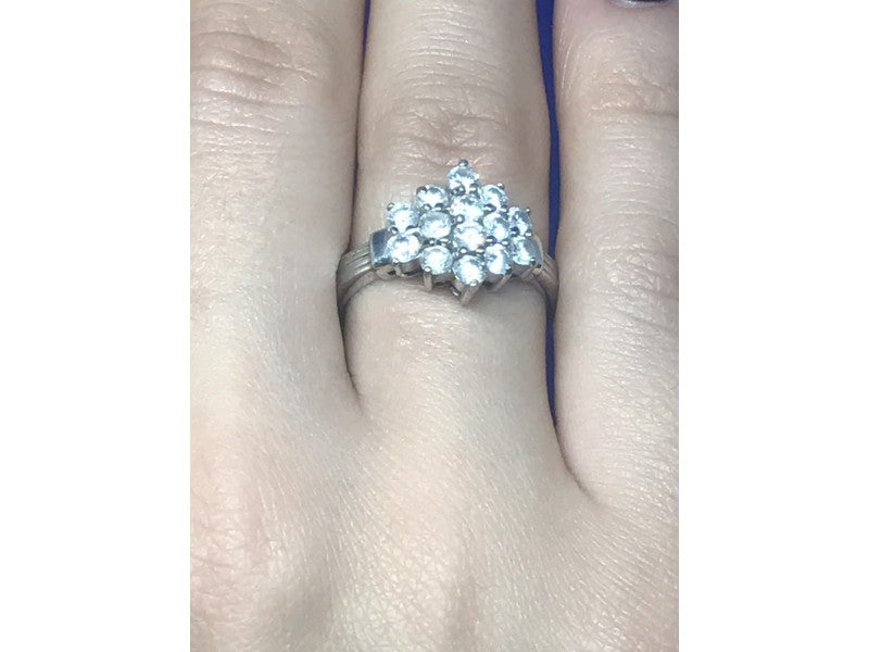 925 Sterling Silver CZ Ring Size 6.5