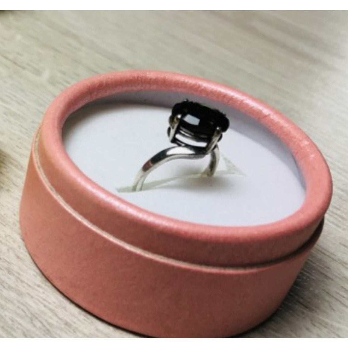 925 Sterling Silver Hessonite Ring Size 5.5