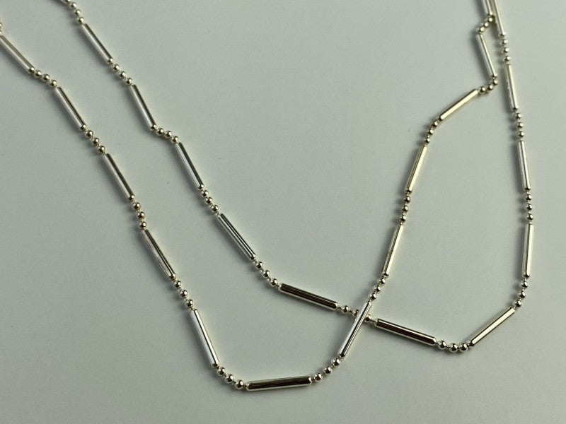 925 Sterling Silver Necklace Chain "Charm" Italy 30.3 In
