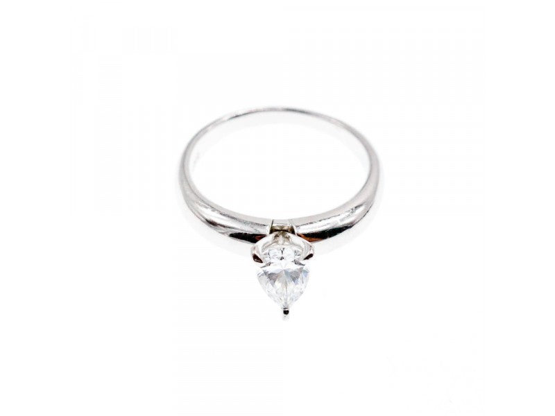 925 Sterling Silver CZ "Drop" Ring Size 7