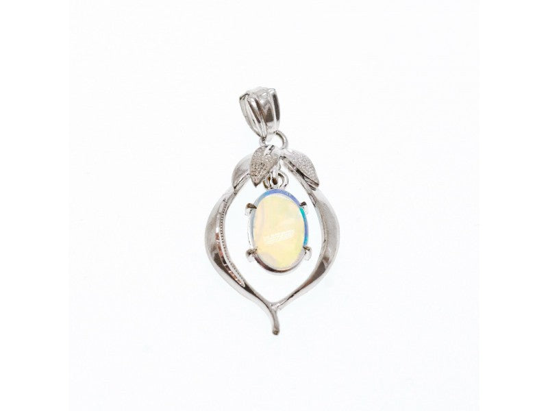 925 Sterling Silver Opal Pendant