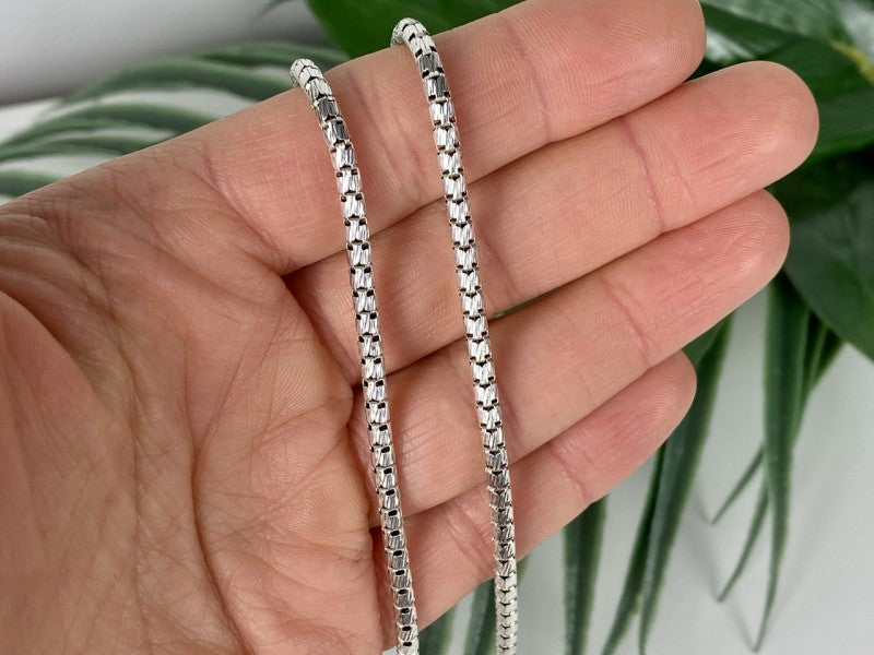 925 Sterling Silver Chain Italy Milor 23.6 in