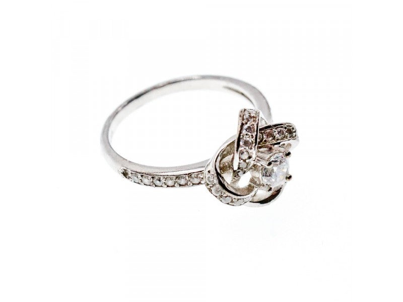 925 Sterling Silver CZ "Flower" Ring Size 7