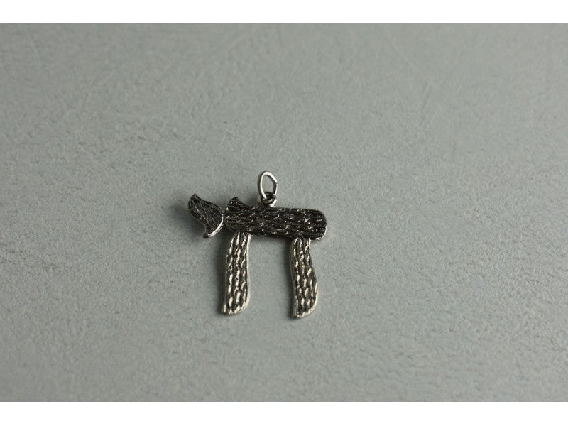 925 Sterling Silver Letter Hai Pendant